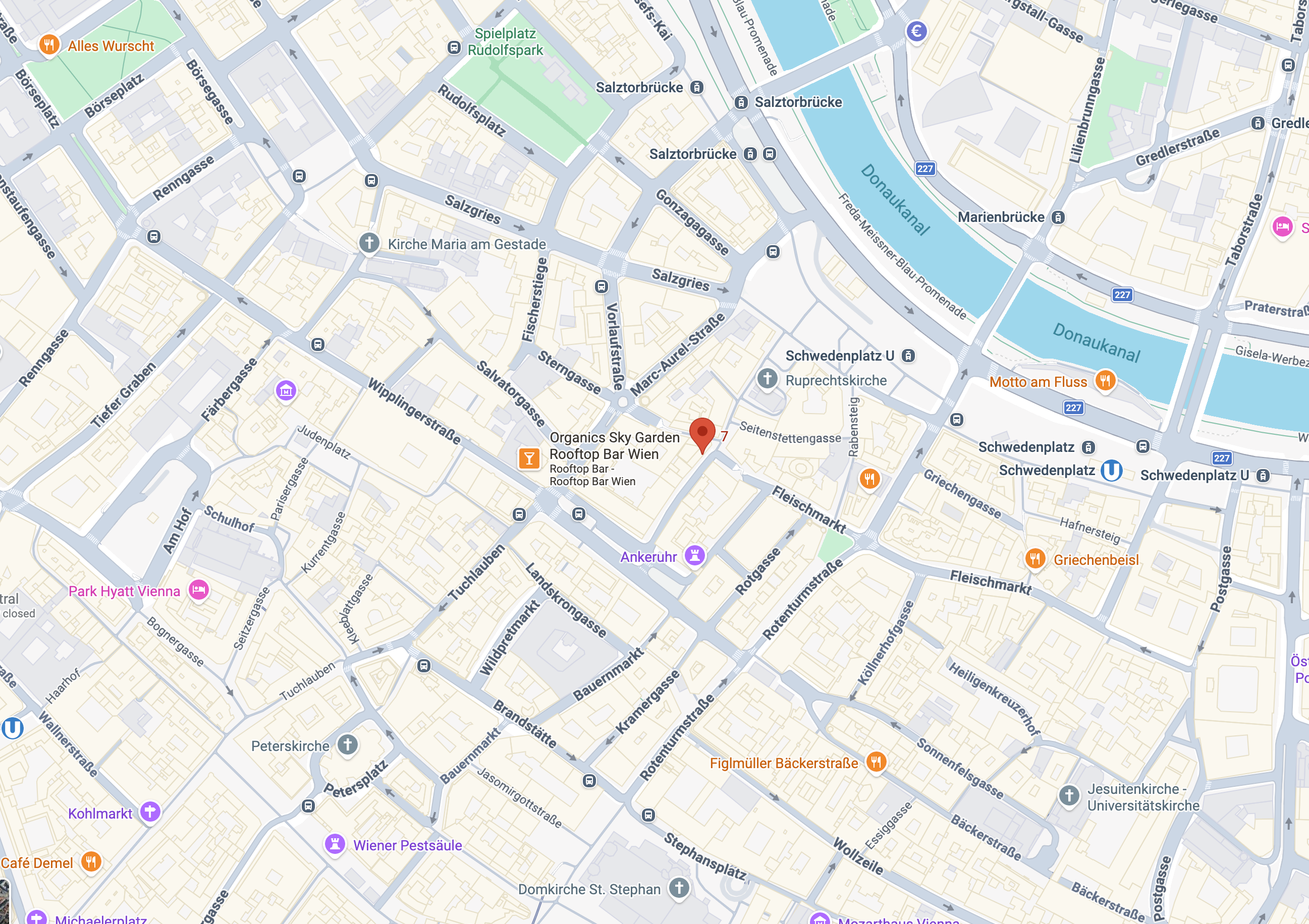 Karte Judengasse Wien