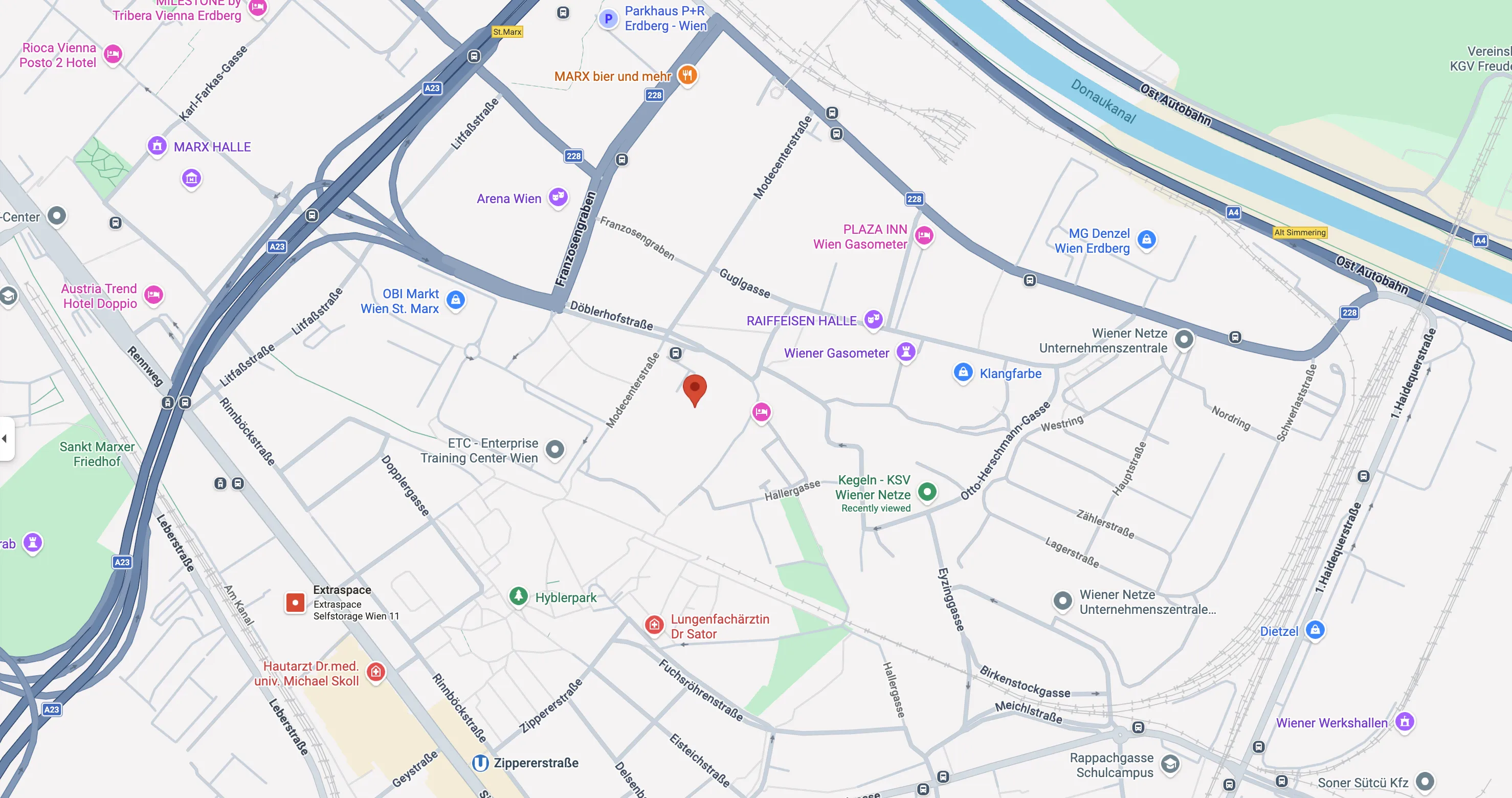 Map around Judengasse 7, 1010 Vienna